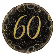 Gold Prismatic 60th Birthday Balloon 